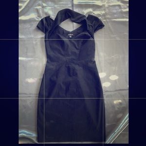 Bebe Black Sleeveless Slim Fit Dress
